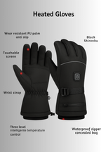 MCDV Heated Gloves – Waterproof Winter Electric Gloves with Battery Cases