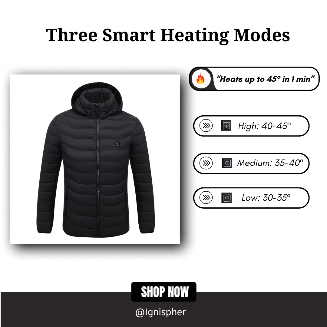 Ignispher Heated Jacket – Stylish Heated Outerwear for Winter 2025
