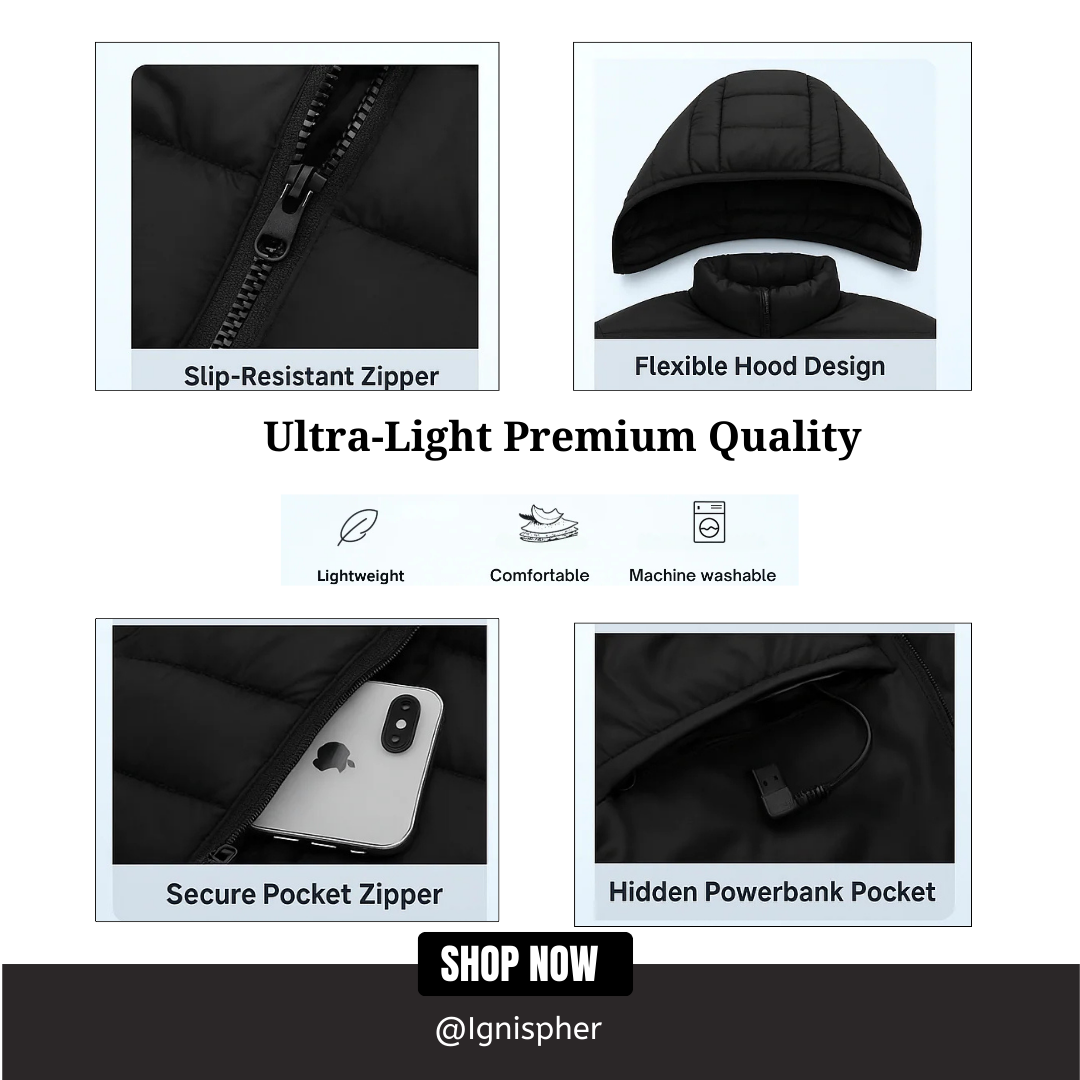 Ignispher Heated Jacket – Stylish Heated Outerwear for Winter 2025