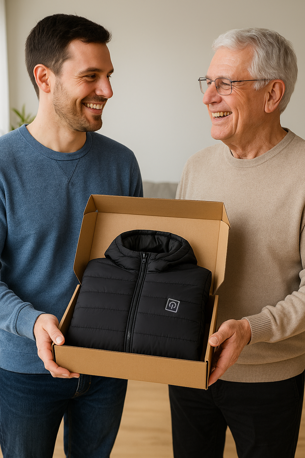 Aiwetin Heated Jacket – Winter Warm USB Heated Parka with Smart Thermostat & Detachable Hood