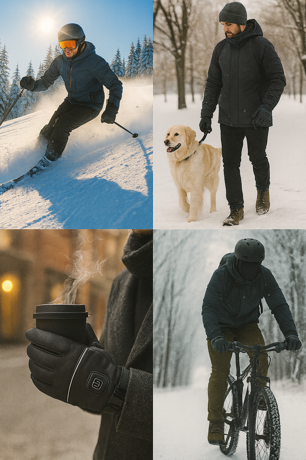 MCDV Heated Gloves – Waterproof Winter Electric Gloves with Battery Cases