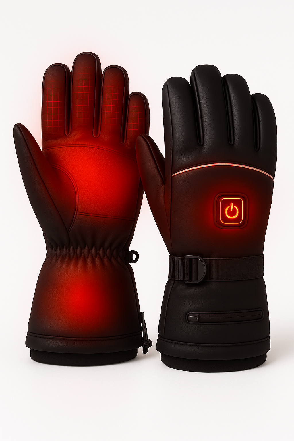 MCDV Heated Gloves – Waterproof Winter Electric Gloves with Battery Cases