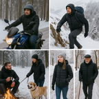 Aiwetin Heated Jacket – Winter Warm USB Heated Parka with Smart Thermostat & Detachable Hood