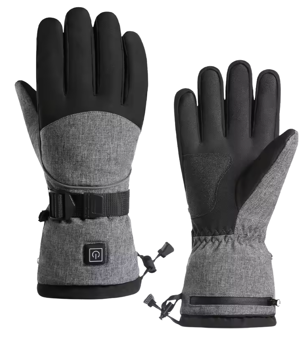 MCDV Heated Gloves – Waterproof Winter Electric Gloves with Battery Cases