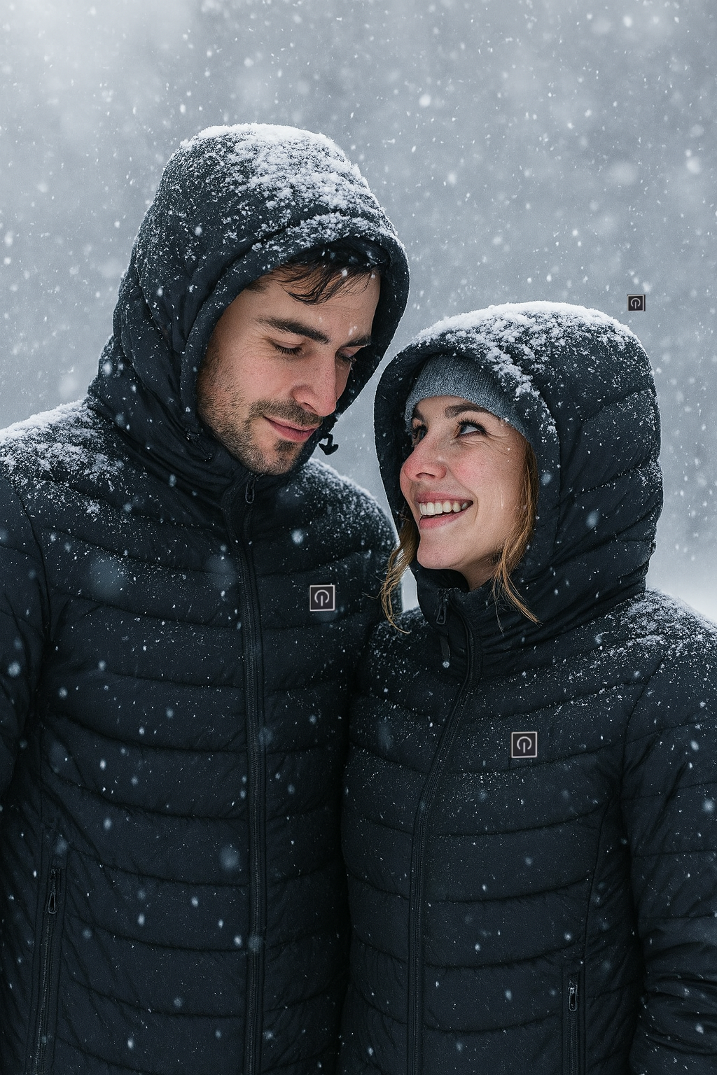 Aiwetin Heated Jacket – Winter Warm USB Heated Parka with Smart Thermostat & Detachable Hood