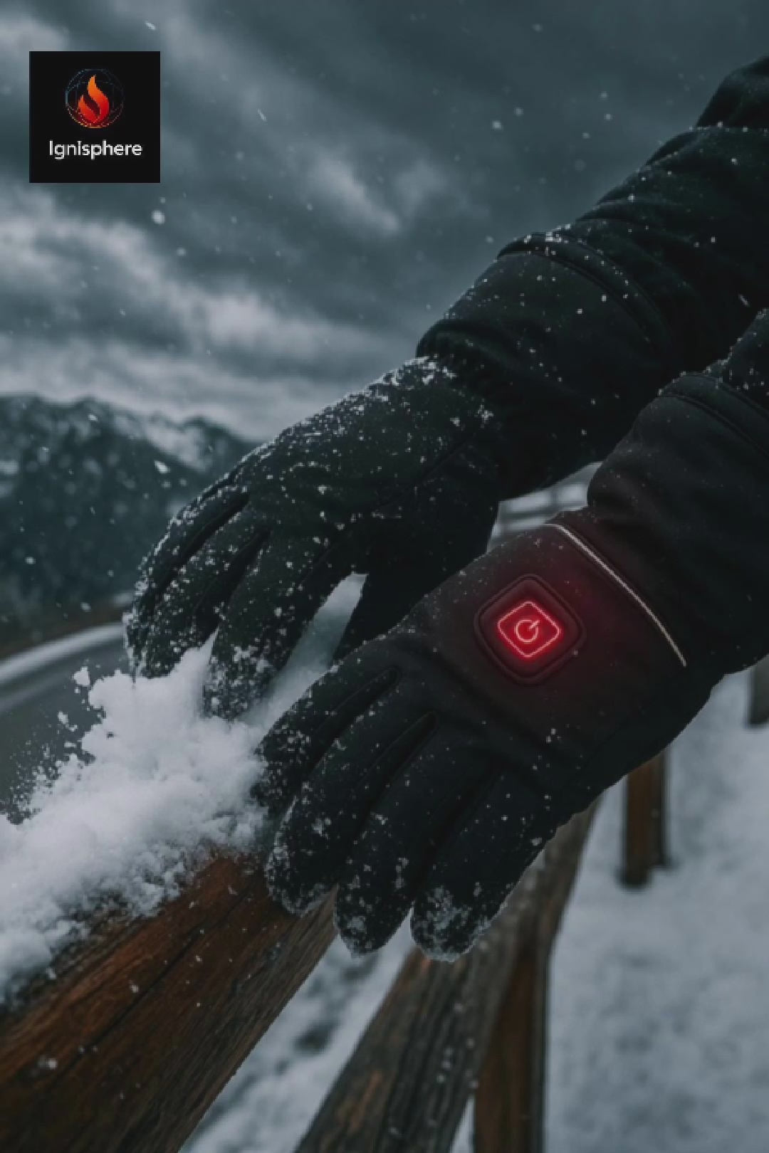 MCDV Heated Gloves – Waterproof Winter Electric Gloves with Battery Cases